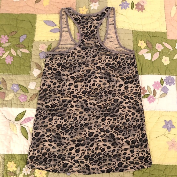 By Corpus Leopard Print Racerback Top - Picture 2 of 8